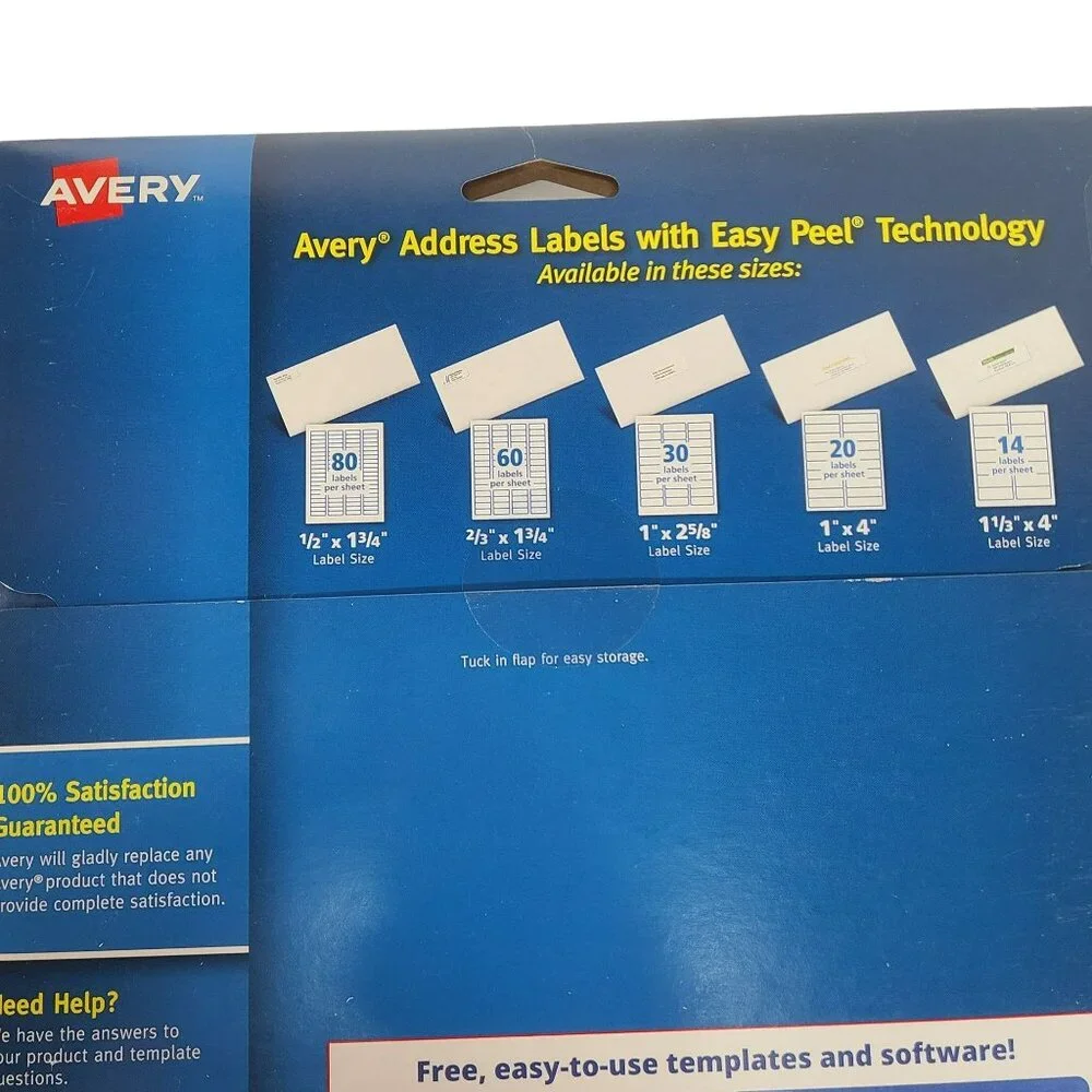 Avery Inkjet Address Labels Printable 1